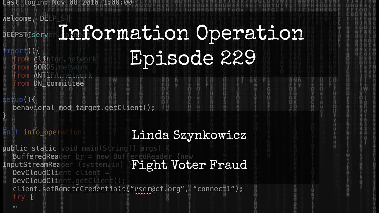 IO Episode 229 - Linda Szynkowicz - Fight Voter Fraud 4/2/24