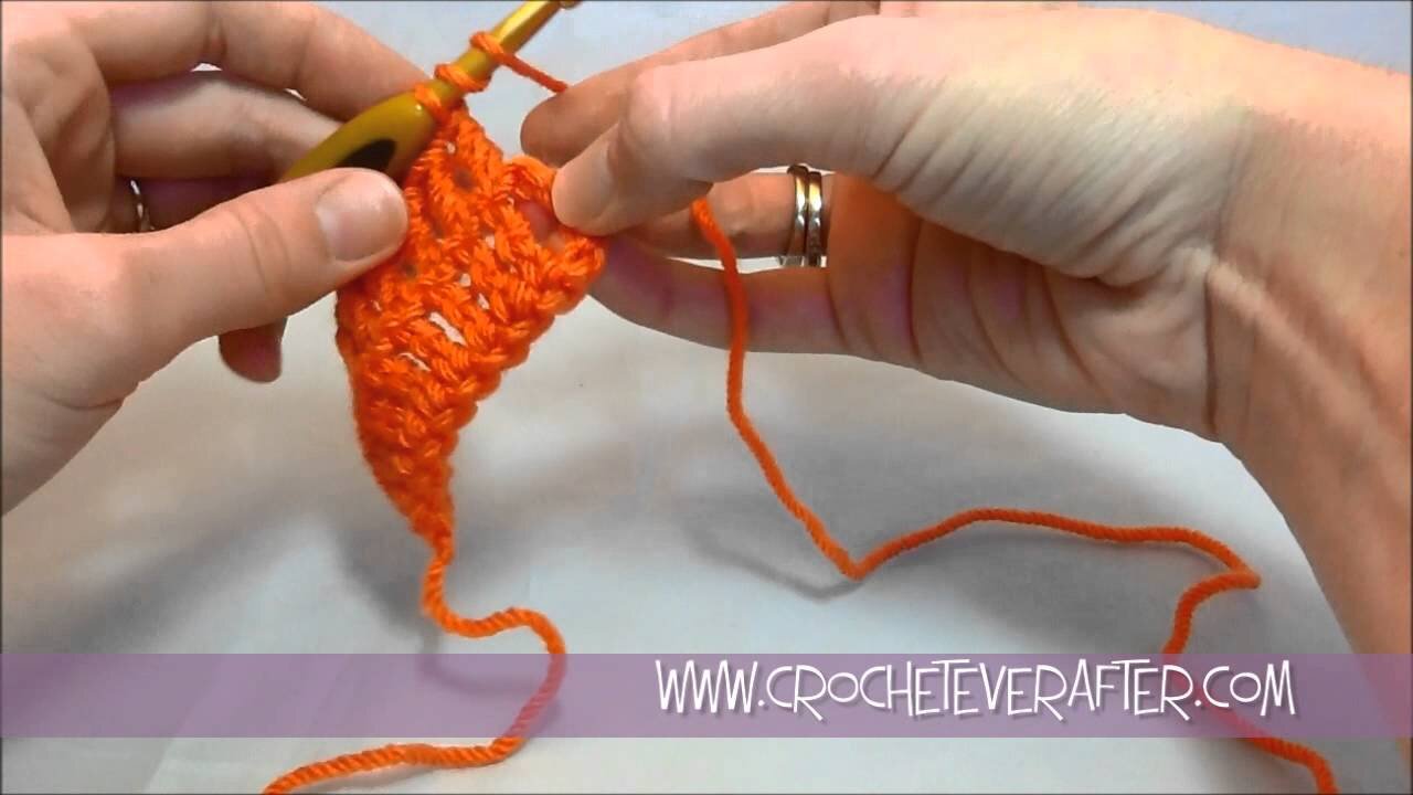 Left Hand Treble Crochet Tutorial #5: TR in Last Stitch of Row