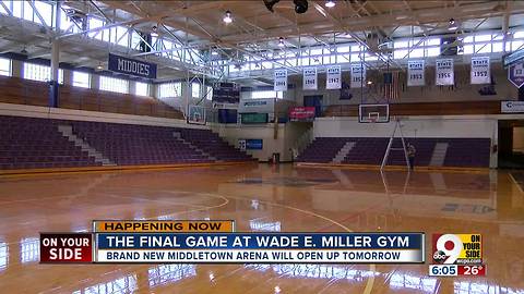 The final game at Wade E. Miller gym