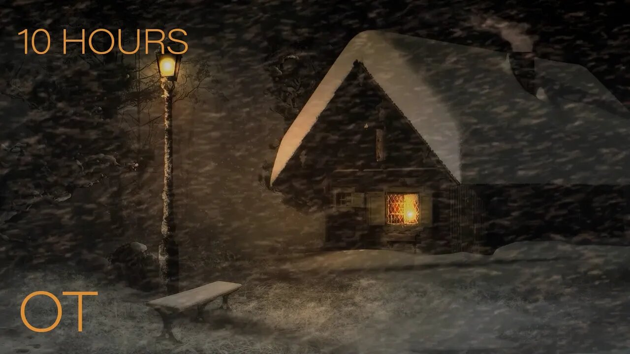 White Out Blizzard at a Fantasy Cottage | Howling Wind & Blowing Snow Ambience | Relax | Sleep |