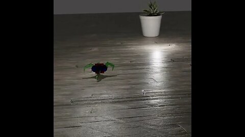 Mechanical glass spider creature walking