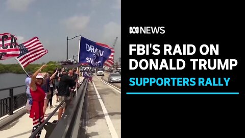 Donald Trump supporters rally after FBI's raid on Mar-a-Lago