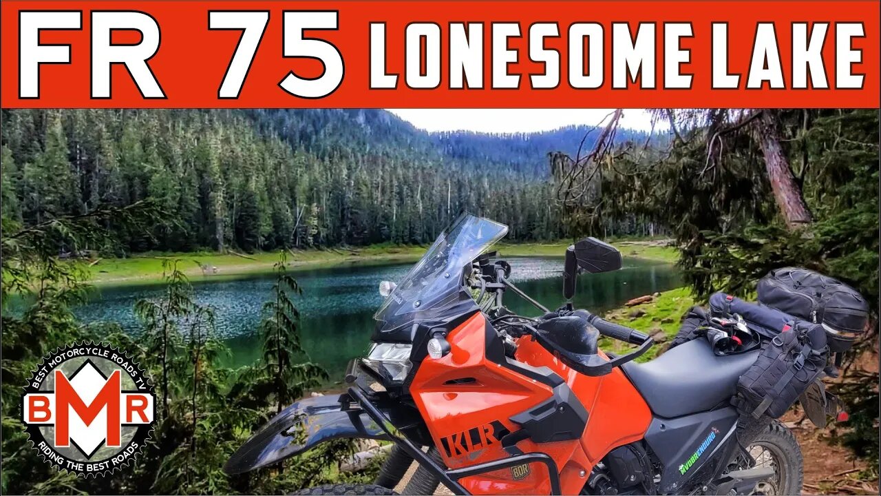 Kawasaki KLR 650 Dual Sport Ride Up FR 75 to LONESOME LAKE on my KLR650