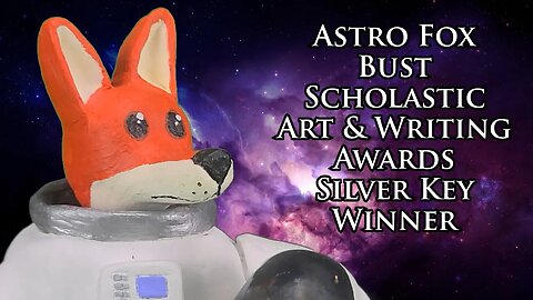 Astro Fox Bust - Scholastic Art & Writing Awards Silver Key Winner