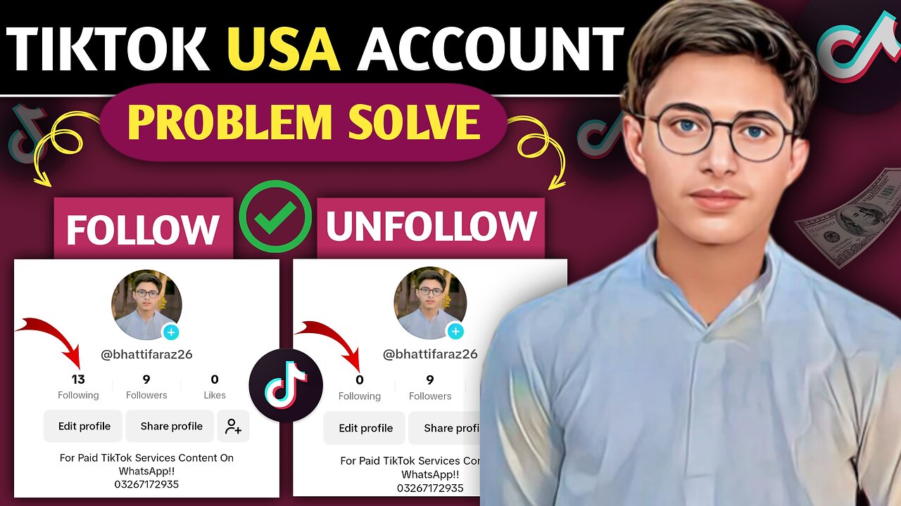 TikTok Follow UNFOLLOW Problem Solve 😍 || TIKTOK Follow Automatically Unfollow Problem