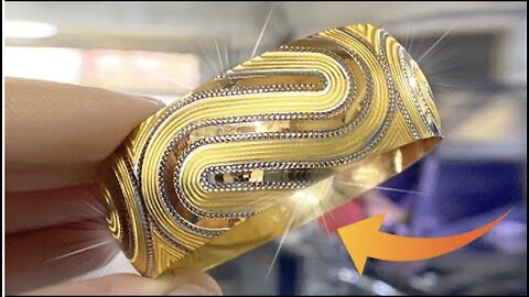 Making elliptical shaped gold bracelets in 10 minutes with technologies