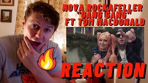 Nova Rockafeller - "GANG GANG" ft Tom MacDonald ((IRISH GUY REACTION!!))