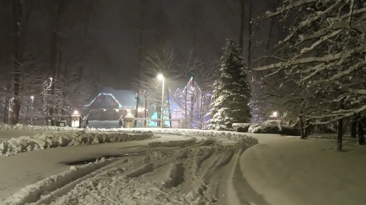 Winter Cozy Snowfall and Beautiful Homes in Enchanted