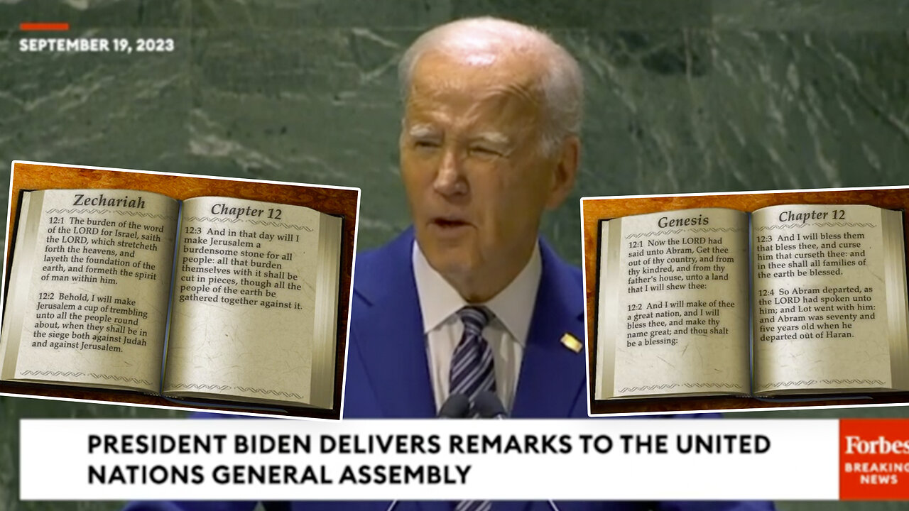 Israel | "As We Continue to Work Tirelessly to Support a Just & Lasting Peace Between the Israelis & the Palestinians. Two States for Two People." - Joe Biden (9/19/23) + What Did God Say About Dividing God's Land (Israel) Genesis 1