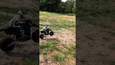 RC Dirt Bike rushing by