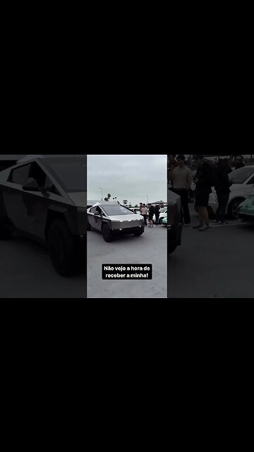 Olha a Cybertruck da Tesla rodando por aí! Cade a minha? #tesla #cybertruck