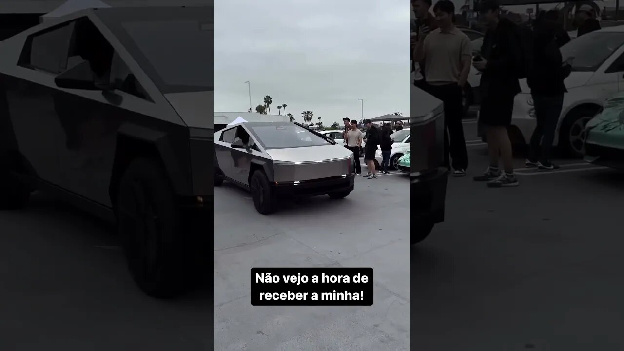 Olha a Cybertruck da Tesla rodando por aí! Cade a minha? #tesla #cybertruck