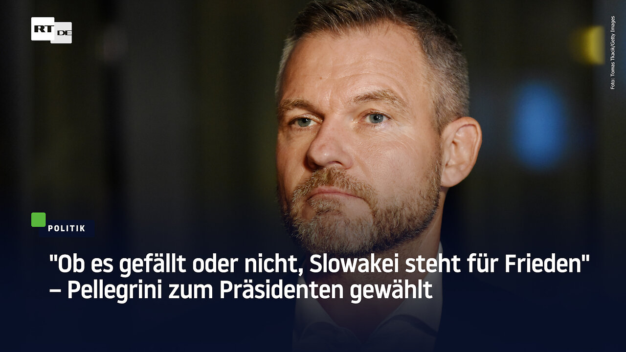 "Ob es gefällt oder nicht, Slowakei steht für Frieden" – Pellegrini zum Präsidenten gewählt