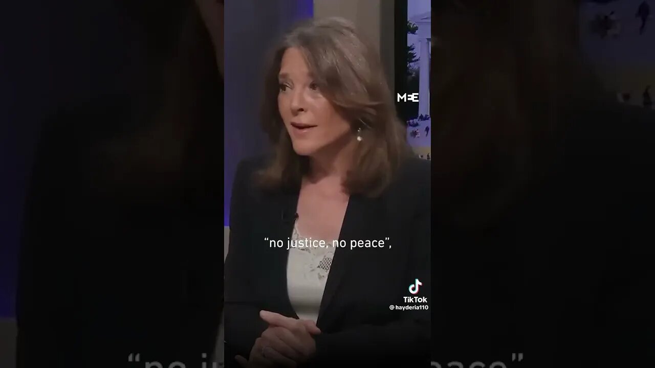 Marianne Williamson on Illegal Israeli Settlements #westbank #Palestine