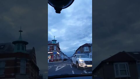 evening driving Portsmouth. speedlapse