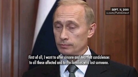 Vladimir putin addresses 9/11 attacks on America