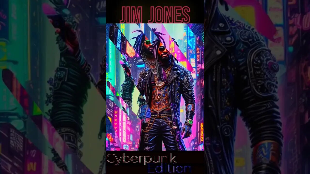 Jim Jones Cyberpunk AI Art Edition #hiphop #hiphopartist #rap #music