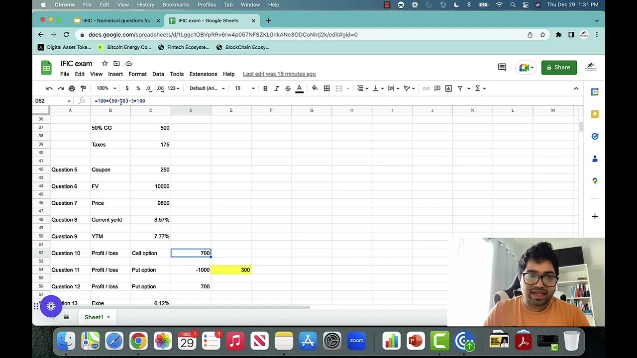 Investment Funds in Canada (IFIC /IFC) Exam Prep Numerical Part 1 2023