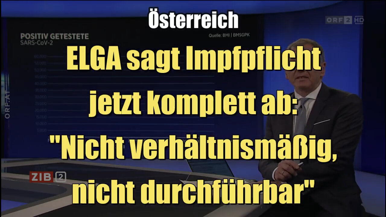 Österreich: ELGA sagt Impfpflicht jetzt komplett ab (ORF I ZIB 2 I 08.04.2022)