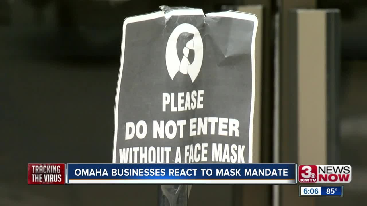 Omaha businesses react to mask mandate