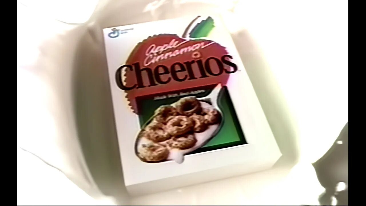 Apple Cinnamon Cheerios - General Mills Cereal - Breakfast Commercial 1998
