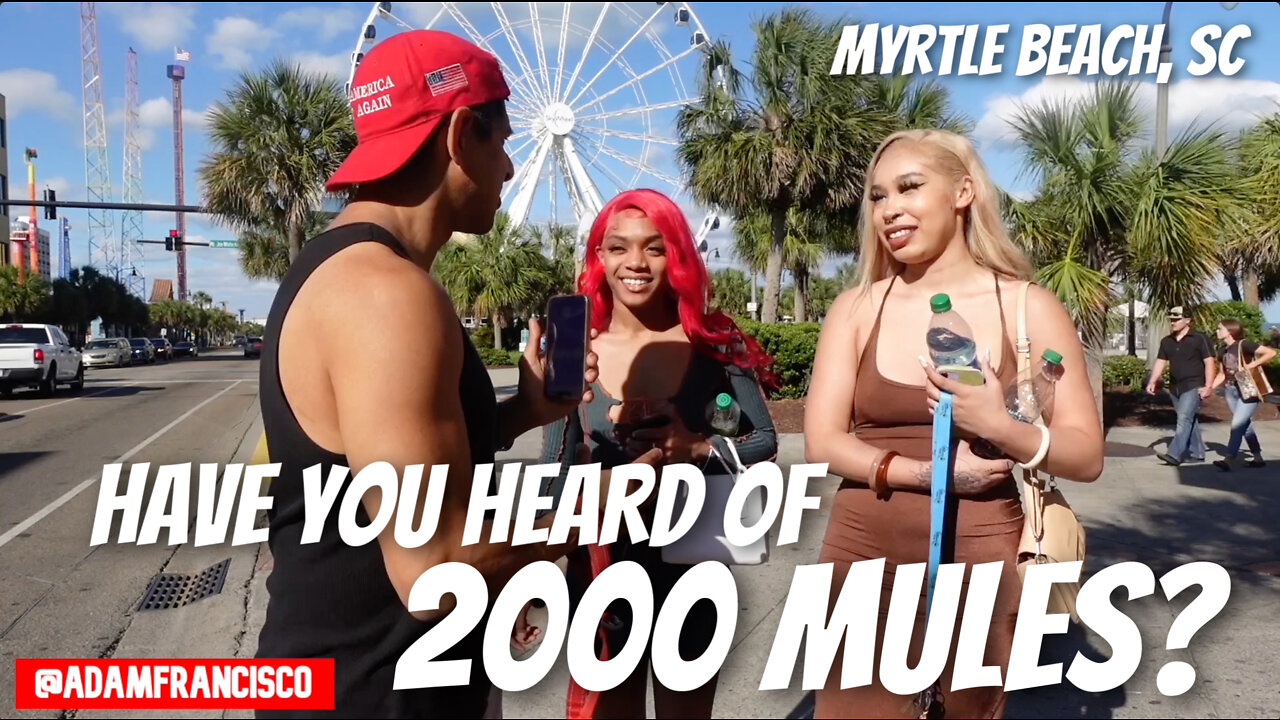 "Have you heard of the documentary 2000 Mules by Dinesh D'Souza?" (Myrtle Beach, SC)