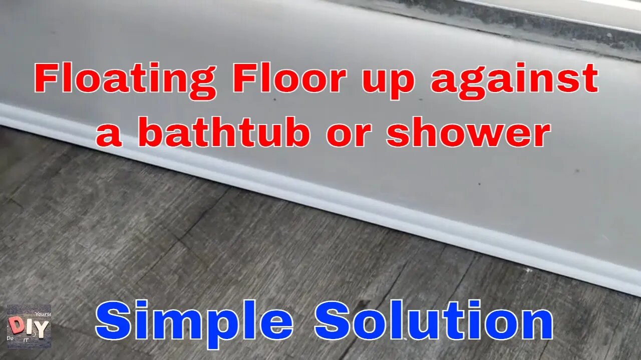 How to finish a laminate or vinyl floor around a tub