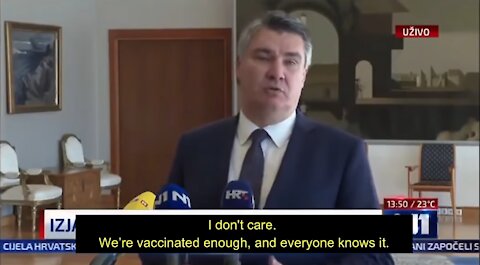 President of Croatia: "We will not be vaccinated anymore"