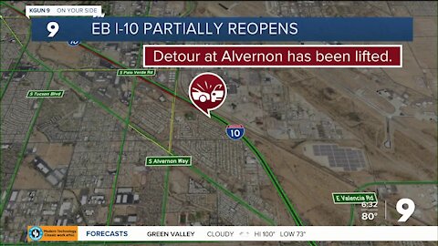 Crash restricts traffic on eastbound I-10 near Alvernon