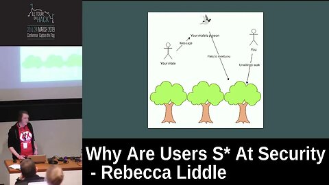 Why Are Users S At Security Rebecca Liddle