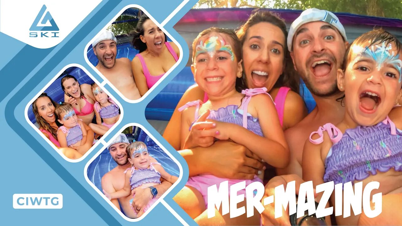 MERMAID PARTY | REAL MERMAID SHOWS UP AT OUR PARTY | MERMAID GOES DOWN WATER SLIDE | CIWTG