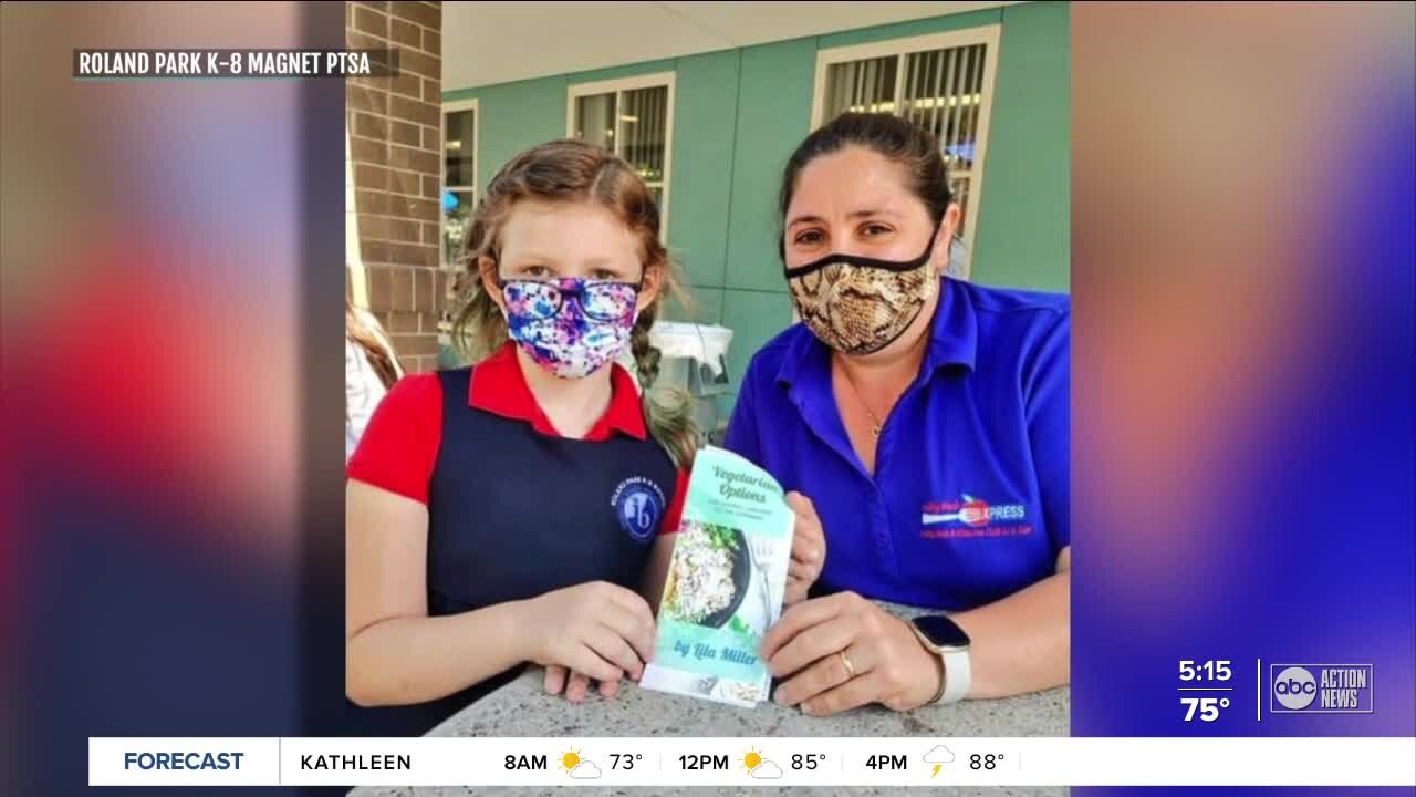 Tampa 2nd-grader develops vegetarian school lunch menu