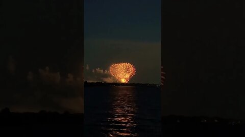 Canada Day Fireworks over the water 🎇