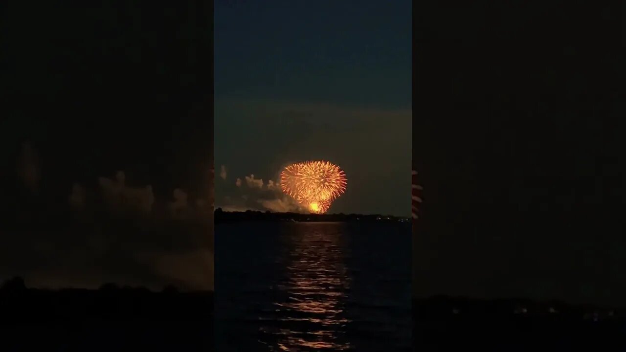 Canada Day Fireworks over the water 🎇