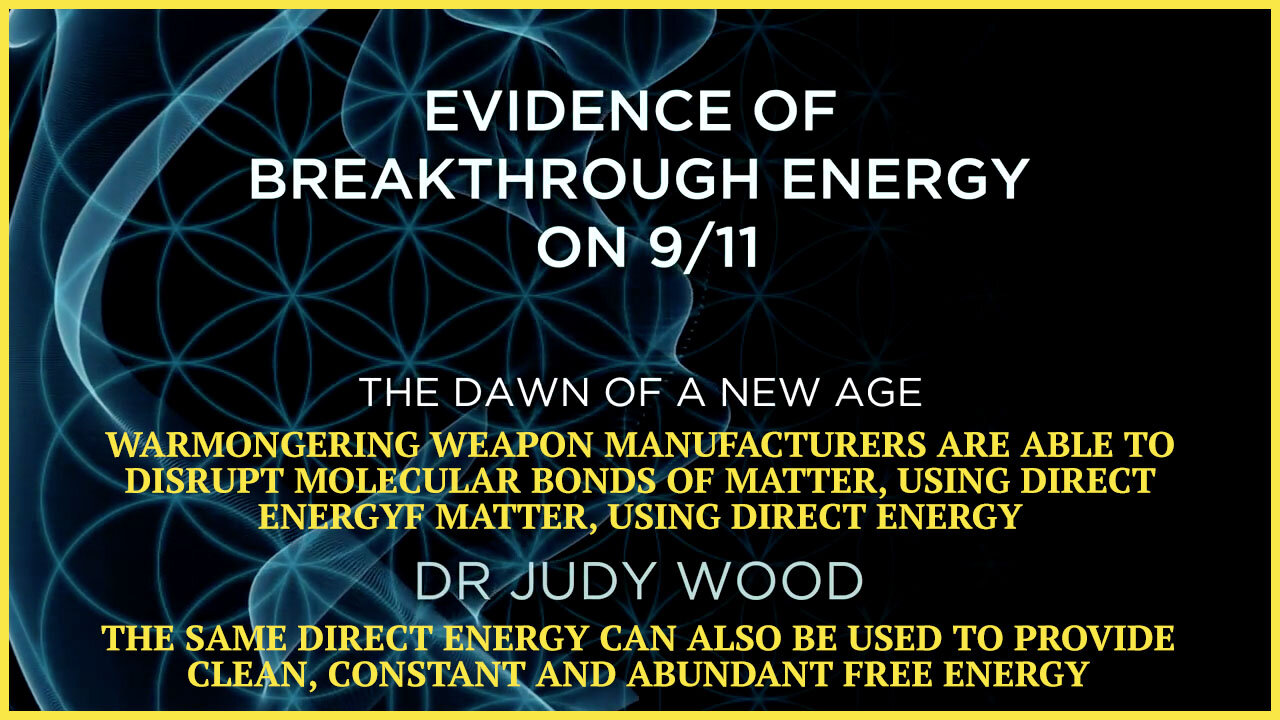 WARMONGERING WEAPON MANUFACTURERS ARE ABLE TO DISRUPT MOLECULAR BONDS OF MATTER, USING DIRECT ENERGY