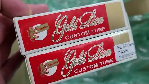 Unboxing my Genalex Gold Lion EL84 power tubes