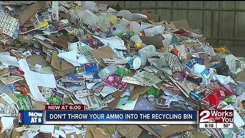 Tulsa pleads with citizens not to toss ammo in trash bins