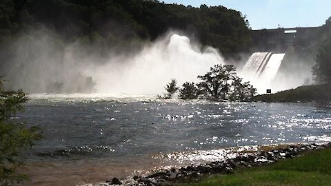 Raystown Spillway at Flood Level