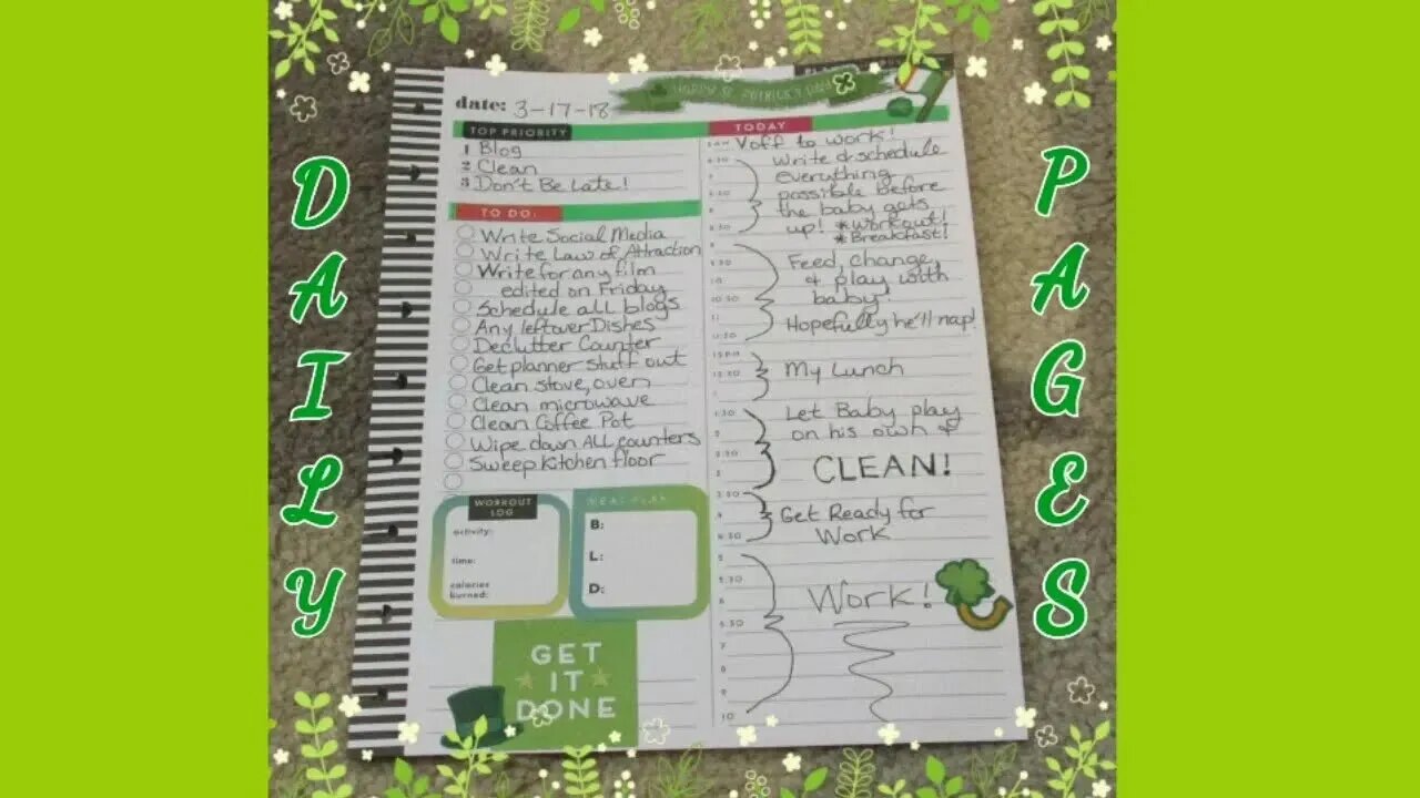 How I Use My Create 365 Daily Pages #dailyplanning #todolists #priorities