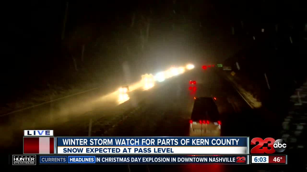 It is snowing on The Grapevine: safety tips for your morning commute