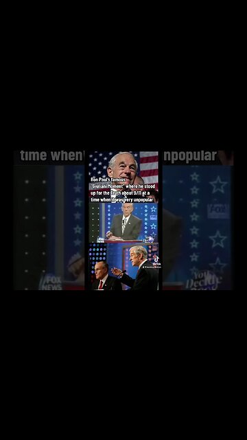 Ron Paul’s famous “Giuliani Moment” where he stood up for the truth about 9/11
