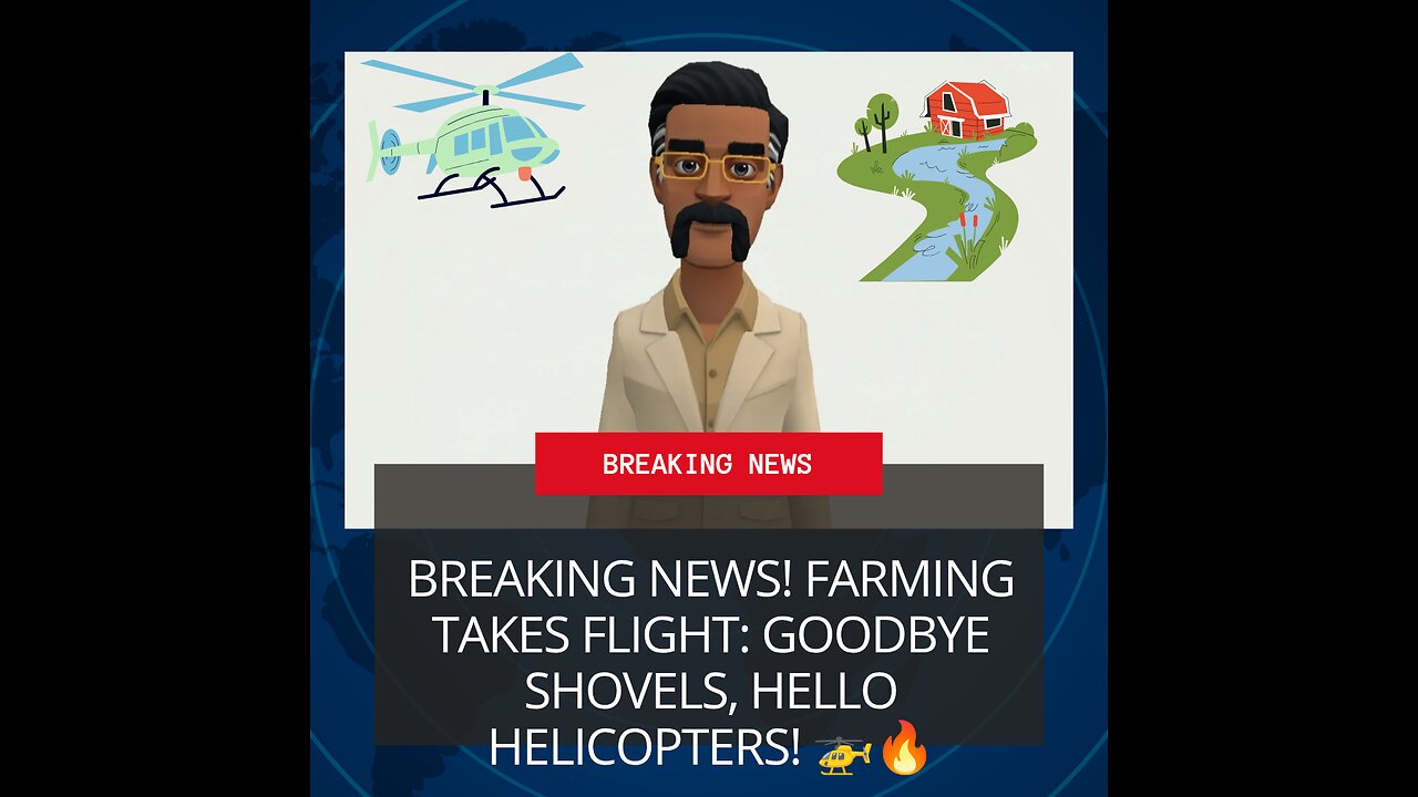 "Breaking News! Farming Takes Flight: Goodbye Shovels, Hello Helicopters! 🚁🔥"