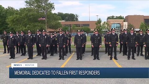 City of Mentor honors police and firefighters with memorial dedication