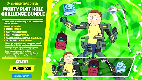 FREE MORTY BUNDLE NOW in Fortnite SEASON 7 UPDATE!