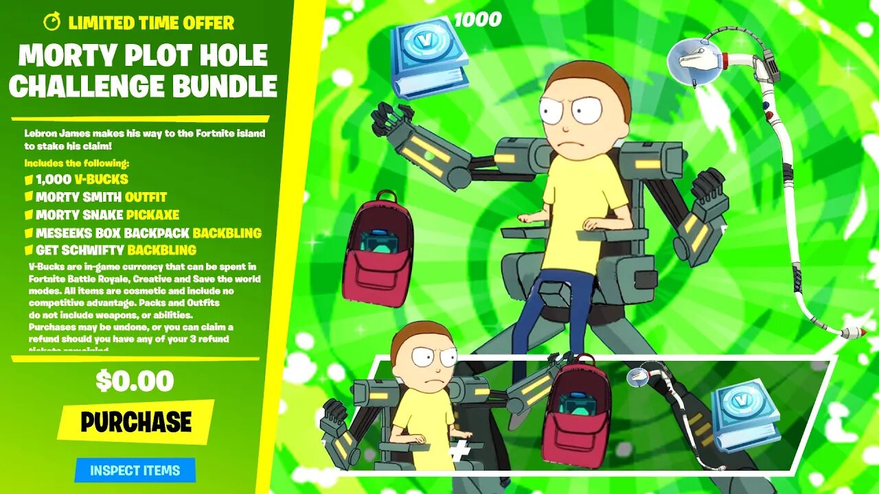 FREE MORTY BUNDLE NOW in Fortnite SEASON 7 UPDATE!