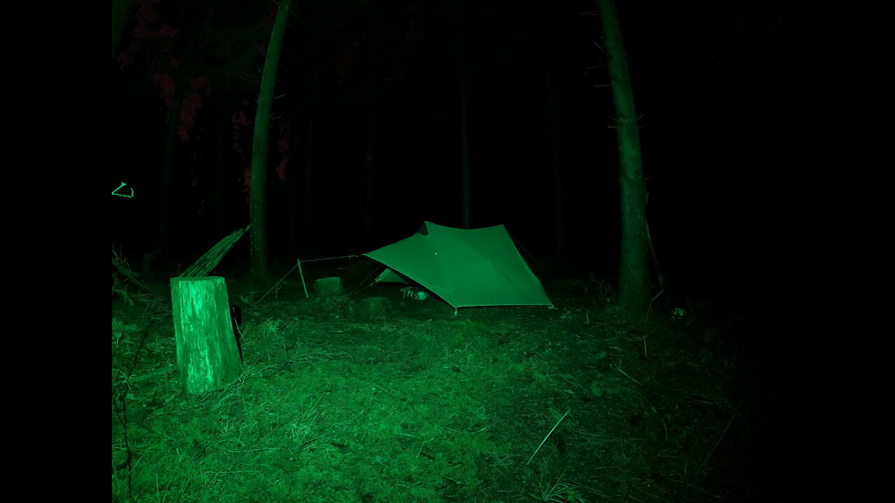 Gopro night lapse of setting up the camera for a vlog