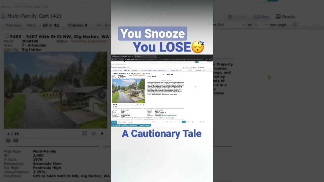 The market is cooling, but not cold. Lesson learned! #shorts #realestateinvesting #failforward