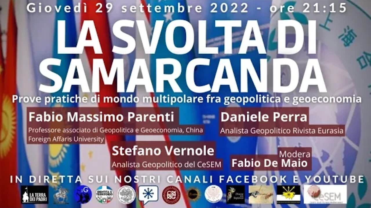 LA SVOLTA DI SAMARCANDA - Prove pratiche di mondo multipolare fra geopolitica e geoeconomia