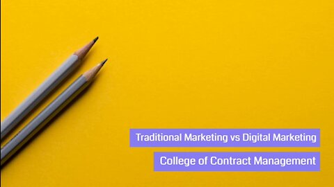 Traditional Marketing vs Digital Marketing