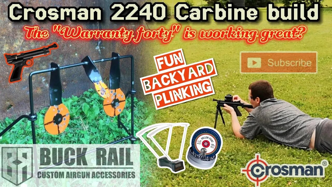 Crosman 2240 Carbine build V2.0. // Will this one be worthy of my @BuckRailAirguns goodies ?!